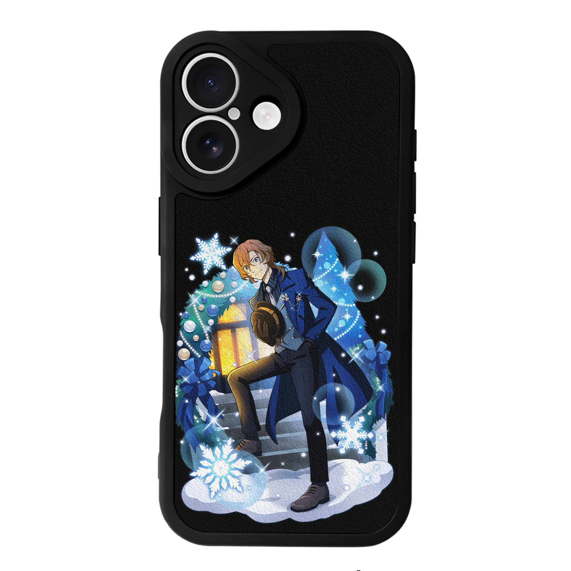 （画像用） 文豪ストレイドッグス Bungo Stray Dogs 【iPhone 16シリーズ対応】シリコンスマホケース（レザー調） 材質：シリコン